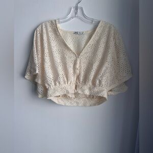 Zara Cream Lace Blouse